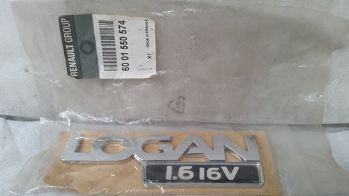 Emblema Nome Do Renault Logan 1.6 16v Original