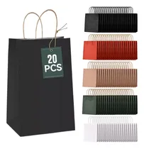 Comprar 20 Bolsas De Dulces Regalo Papel Kraft Ecológicas Decorativa