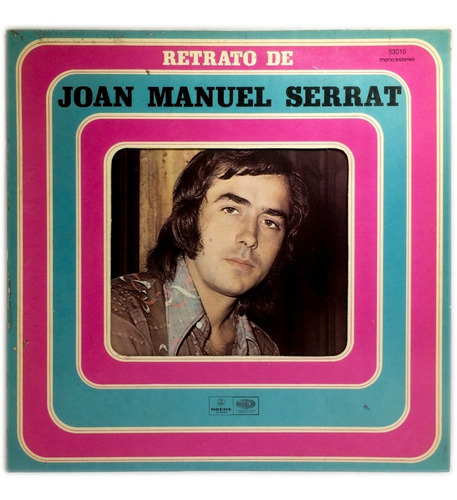 Vinilo Retrato De Joan Manuel Serrat Lp Argentina 1972