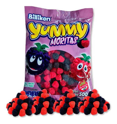 Imagen 2 de 2 de Gomitas Yummy Moras X 500 Gr - Lollipop