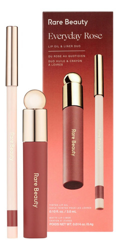 Rare Beauty Everyday Rose Lip Oil & Liner Duo Set Color Bordó