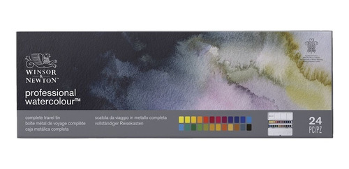 Estuche 24 Acuarelas Profesionales Winsor & Newton Pastillas