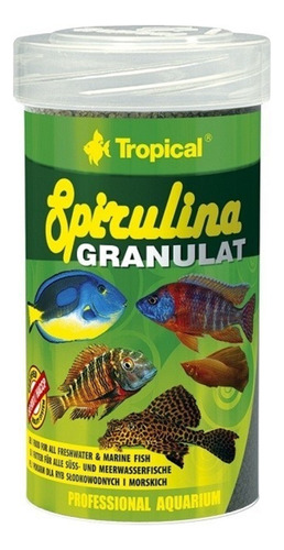 Tropical Alimento Para Peces Vegetal Spirulina Granulada 110 Gramos 