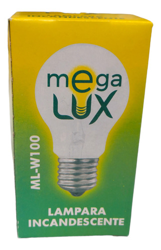 Caja 500 Focos Megalux Luz Calida Incandescente 100w 110v