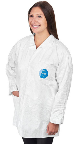 Dupont Bata De Tyvek De Laboratorio - Eg - 5/paq