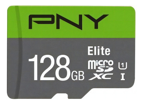 Tarjeta de memoria PNY P-SDU128U185EL-GE  Elite con adaptador SD 128GB
