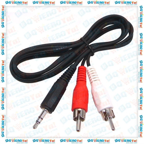 Cable Mini Plug A 2 Rca X 1,5 Metros Audio Parlante Netmak