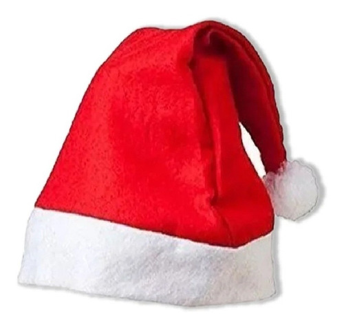 Gorro De Tela De Papa Noel Pack X 3 Un