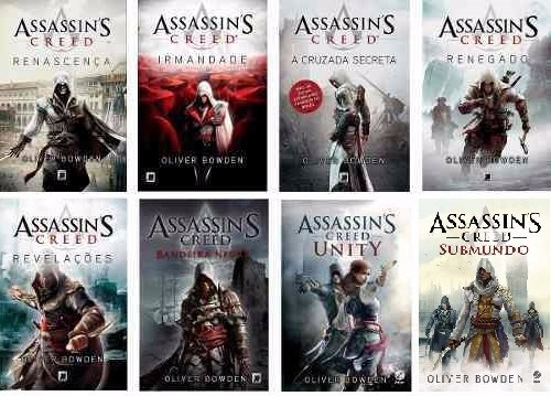 Coleção Completa Assassin's Creed 8 Livros - Pronta Entrega