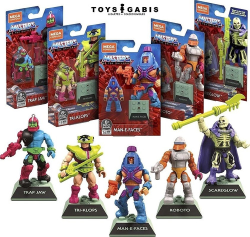 Master Of The Universe Mega Construx Nuevo Set De 5 Figuras