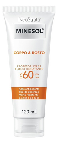Protetor Solar Corpo & Rosto Minesol Fps60 120ml Neostrata