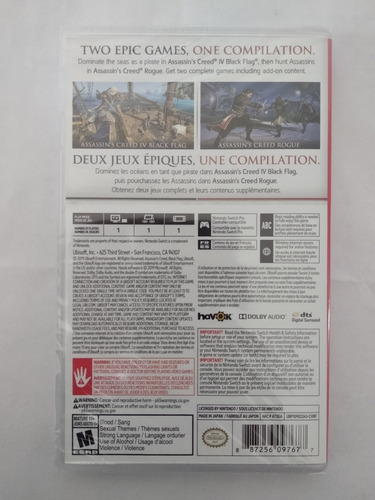 Imagen 3 de 5 de Assassins Creed The Rebel Collection Nintendo Switch Fisico