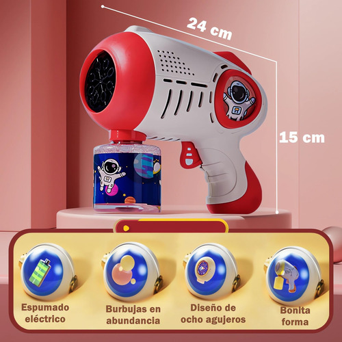 Máquina De Burbujas Automática, Juego De 2 Pistolas De