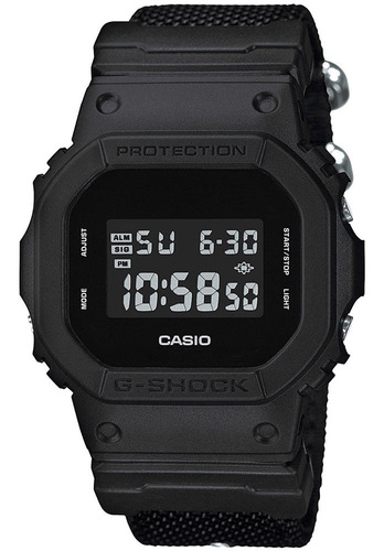 Reloj Casio G-shock Dw5600bbn-1 Nailon En Stock Original