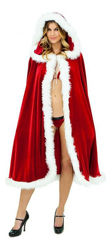 Disfraces Navideños De Cosplay, Capa Navideña De Papá Noel