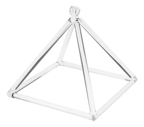 Pirámide Con Borde De Cristal De Cuarzo De 10 Pulgadas, Nota