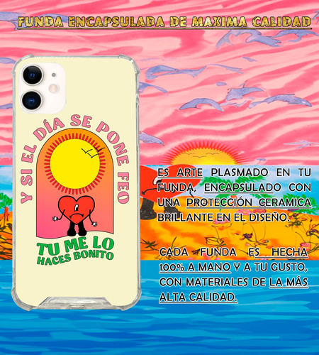 Funda Me Fui De Vacaciones Bad Bunny Para iPhone