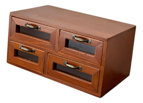 Organizador De Escritorio Con 4 Cajones, Caja De