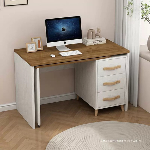 Escritorio Reversible Forma De L Con 3 Cajones