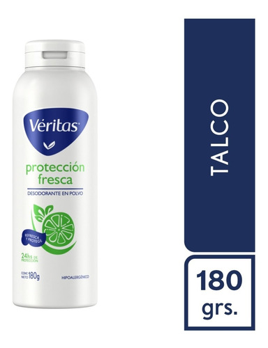 Talco Veritas Polvo Fresco 180 Gr