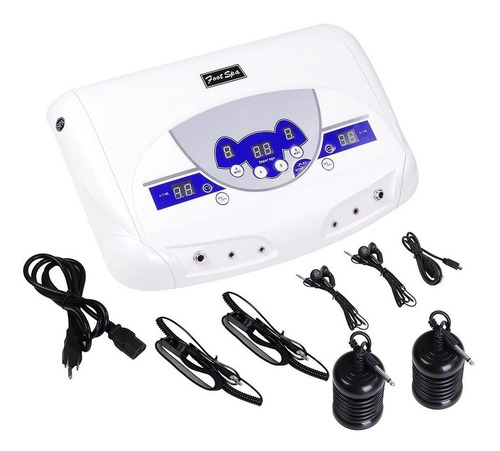 Detox Desintoxicador Iónico Profesional Dual Pendiluvio Color Blanco