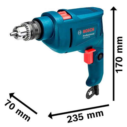Imagem 4 de 5 de Furadeira de impacto Bosch GSB 450 RE 450W 220V