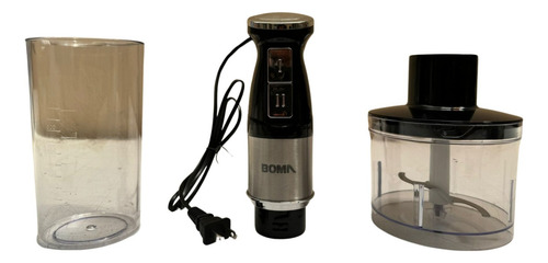 Batidora De Mano 4 En 1 Boma Bm-8006s Potencia 500w Color Plateado Plateado