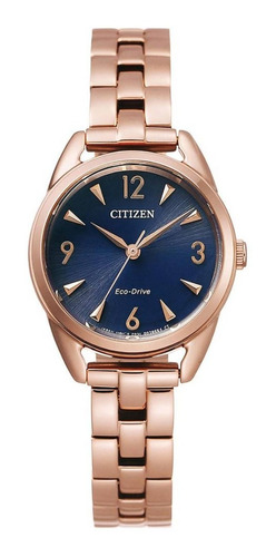 Reloj Dama Citizen Dorado Diseño Elegante Em0688-78l Mamá