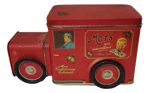 Lata Camion Mars De Coleccion Con Ruedas Movibles (Usado)