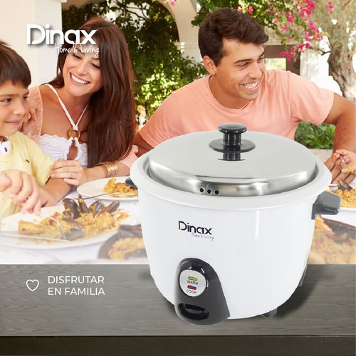 Arrocera Dinax Arrvapwh Eléctrica Blanca 700w 2l Blanco 50 60hz