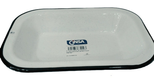 Plato Enlozado Rectangular 24 X 17.5 X 4 Cm /s.o.s.cocina