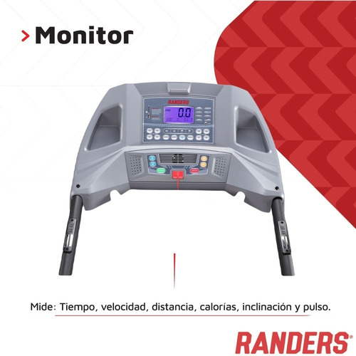 Imagen 2 de 10 de Cinta Motorizada Arg-600 Randers Mg