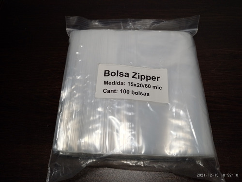 Imagen 3 de 4 de Bolsas Zipper De Cierre Hermético 17x25 Cm. Exc. Calidad!!!