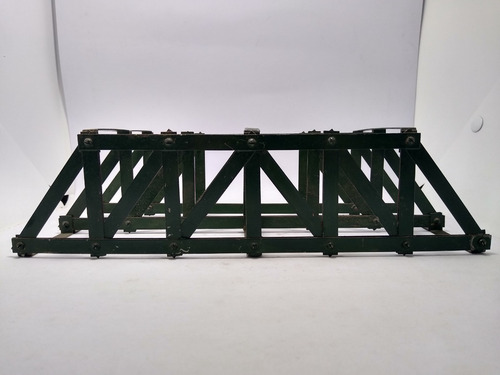 Imagen 4 de 9 de Nico Puente Doble 29cm Metal. Armado. Meccano? H0 (cpv 21)