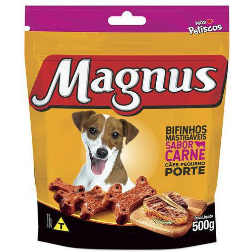 Petisco Magnus Bifinho Carne Adulto - Porte Pequeno