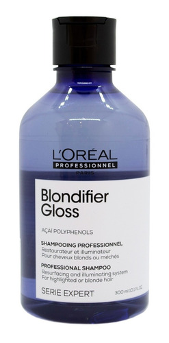 Loreal Blondifier Gloss Shampoo Reparador Rubio 300ml 6c
