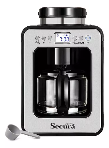 Secura Cafetera Automática Con Molinillo, Máquina De Café Pr