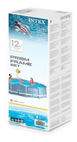 Imagen 8 de 10 de Piscin Redonda 12706l C/ Bomba Intex Exterior 427x107 Negra