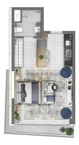 Apartamento Com 1 Dormitório(s) Localizado(a) No Bairro Vila Olímpia Em São Paulo / São Paulo - 16784:923952