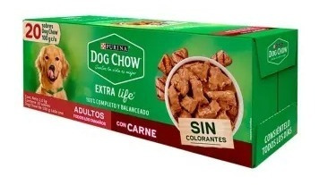  10 Pack Alimento P Perro Purina Dog Chow Adulto 20 Pzs 100g