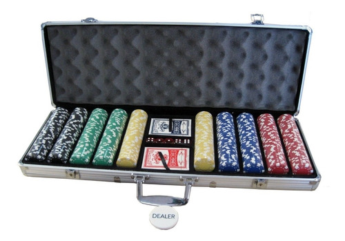 Set De Poker 500 Fichas Distribucion Personalizada Masplay