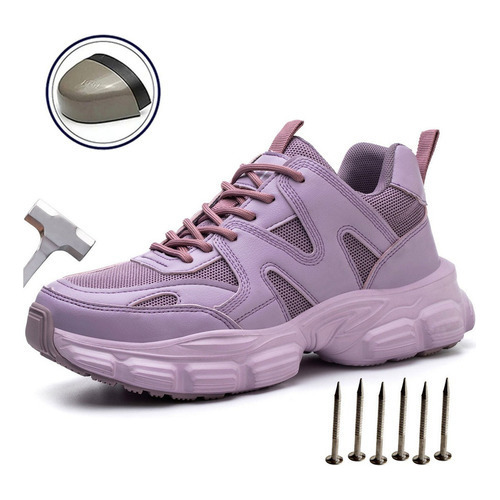 Zapatos Malla De Trabajo De Seguridad Industrial For Damas