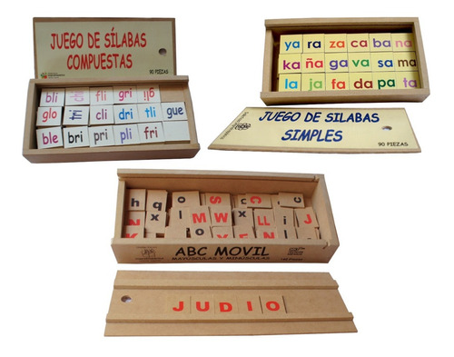 Silabas Compuestas Simples Abc Mobil Didactico, Set 4