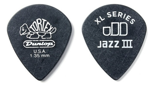 Juego de 12 púas Tortex Jazz III XL, 135 mm, color Dunlop