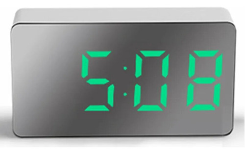 Mini Reloj Led Con Espejo Y Alarma Digital Electrónica Para