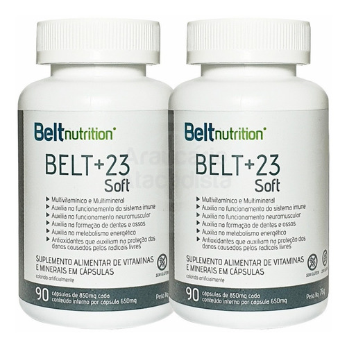 2x Belt +23 Soft Multivitamínico E Multimineral Vitamina C