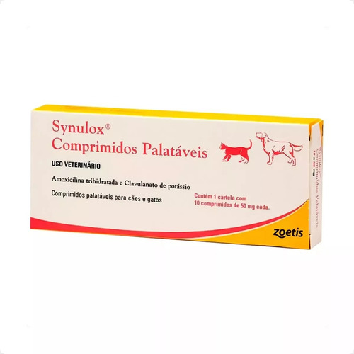 2 Cxs Synulox 50mg Com 10 Comprimidos Cada Zoetis
