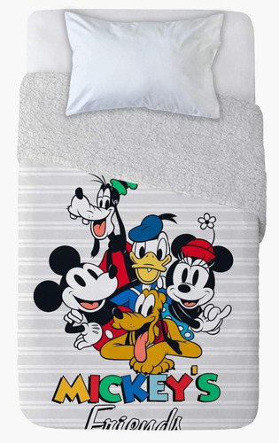 Frazada Sherpa Mickey 1.5 Plazas