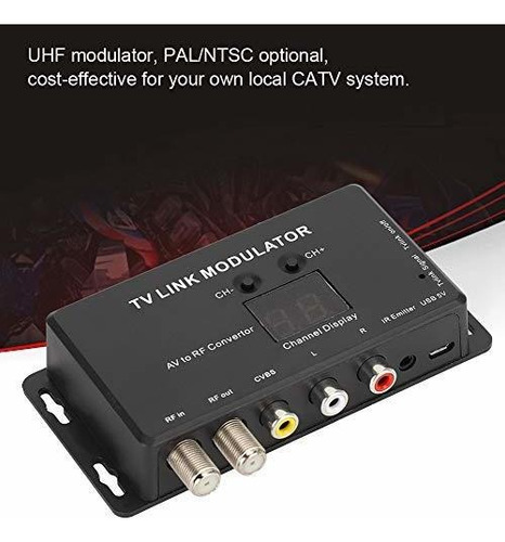 Modulador Rf Uhf Tv Link, Universal Av A Rf, Pal, Ir
