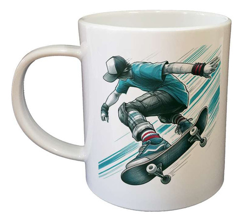 Taza Plastico Skate Patineta Deporte Dibujo Board M2